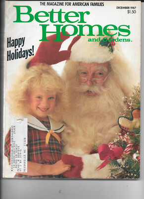 BETTER HOMES AND GARDENS DECEMBER 1987 MAGAZINE-image