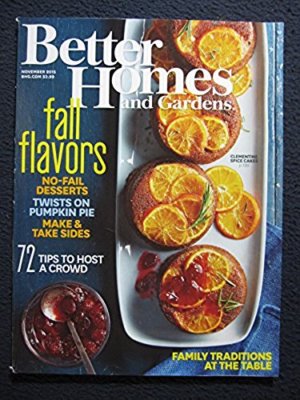 Better Homes & Gardens Fall Flavors November 2015 [Single Issue Magazine]-image