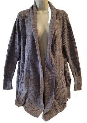 Barefoot Dreams M CozyChic Lite 494 Montecito Open Cardigan Long Sweater Cardi-image