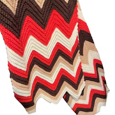 Chevron Crochet Afghan Blanket 87