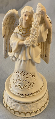 Vintage Dillard's Filigree Angel Musical 9.3