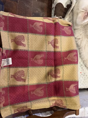 RED ROOSTER PLACEMAT 100% COTTON SET 4 PIER 1 Farmhouse French Country Cottage-image