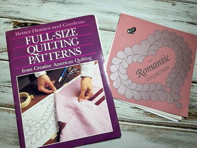 Better Homes Full-Size Quilting Patterns 1989 And Romantic Collection Stencils-image