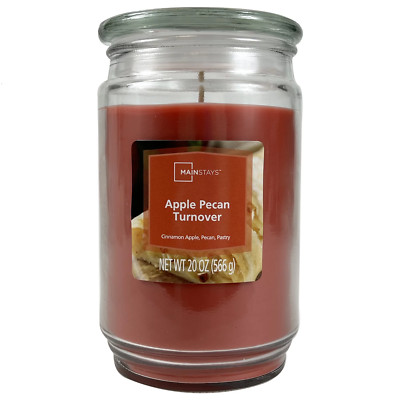 Apple Pecan Scented Single-Wick Glass Jar Candle, 20Oz-image