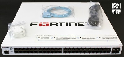 FORTINET FS-248E-FPOE  48x 1GB PoE+ RJ-45 4x 1GB SFP Switch, READY TO REGISTER-image