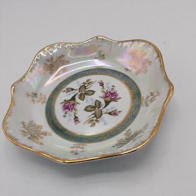 Vintage Grecian Import Dish Flower Design-image