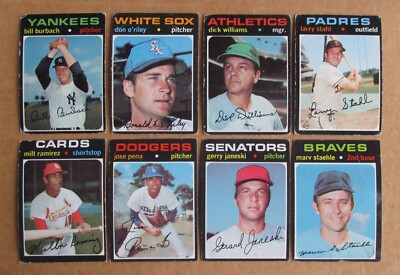 1971 TOPPS BASEBALL MID HIGH SERIES CARD SINGLES COMPLETE YOUR SET UPDATED 5/26-image