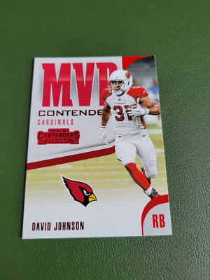 2018 David Johnson MVP Contenders RED PARALLEL Arizona Cardinals RB #MVP-11-image