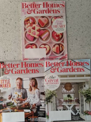 Three 2020-21 Better Homes & Gardens Magazines Valentine's Day-image