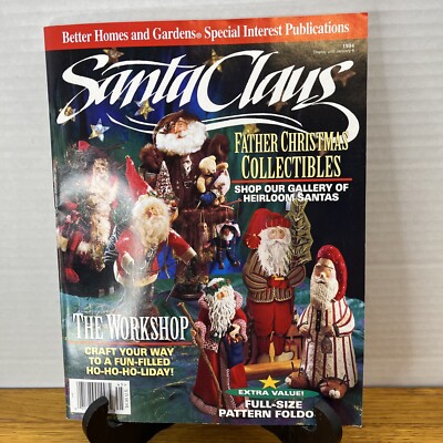 Vtg Better Homes & Gardens Magazine - SANTA CLAUS - 1994 - Full Size Patterns-image
