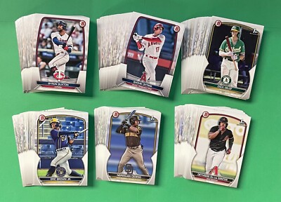 2023 BOWMAN BASEBALL COMPLETE BASE SET 1-100 & PROSPECTS 1-150 (250 CARDS)-image