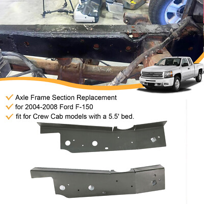 Pair of Rust repair for 2004-2008 Ford F-150 Over Axle Frame Section Steel New-image