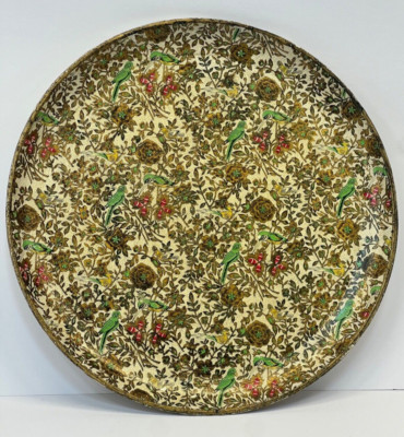 Vintage Serving Tray Papier-mâché Viking Japan Import 50's Kitsch Bird Design-image