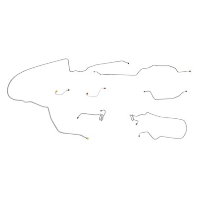 76-80 Camaro Firebird Complete Preformed Power Disc Brake Line Set Kit NoF41 OEM-image