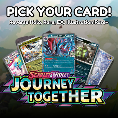 Journey Together - Choose Your Card - Reverse Holo, Rare, EX, IR+ - NM - SV6.5-image