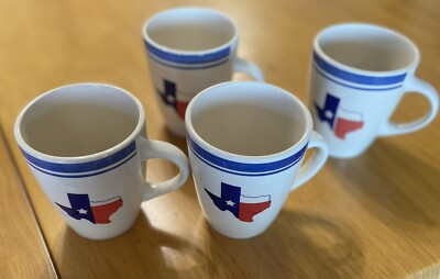 4 Texas Lone Star State 8 Oz Coffee Mugs-image