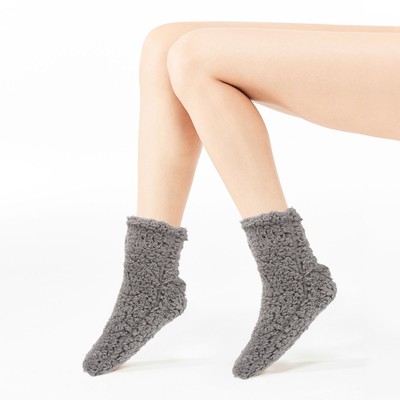 Flange Floor Socks Man Snuggle Cozy Bedroom Fuzzy Knitted Slipper-image