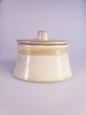 Pier 1 Imports Sage Green Clay Pottery Trinket Box 6