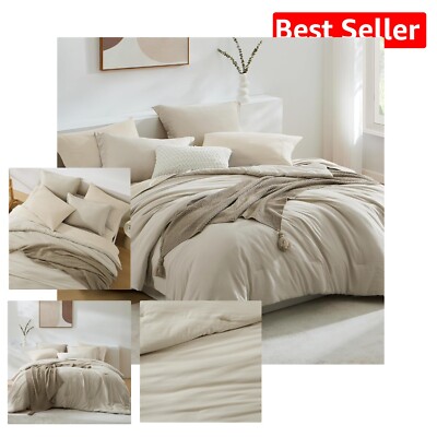 7-Piece King Size Comforter Set - Soft Microfiber & Stylish Traditional Design-image