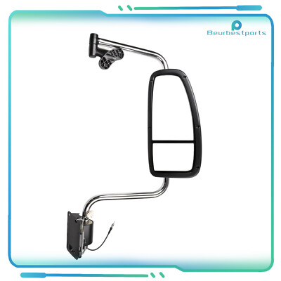 Right Side Chrome Mirror Complete Fits 97-10 International 9200 9400I 9900I 5900-image