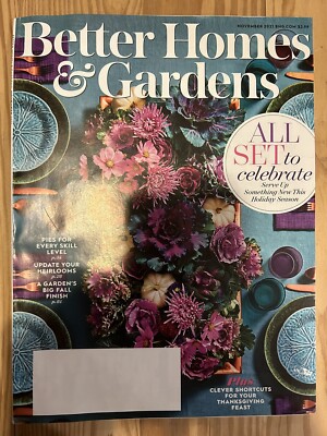 Better Homes & Gardens Magazine November 2021 All Set To Celebrate-image