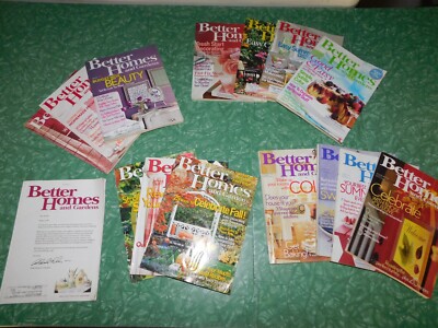 BETTER HOMES AND GARDEN MAGAZINE VTG LOT Y2K 2006 2007 2008 2003-image
