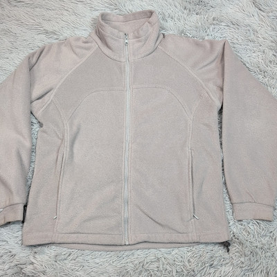 Columbia Jacket Womens M Gray Fleece Core Interchange Cozy Comfort Soft Pockets -image