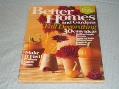 2007 OCTOBER BETTER HOMES & GARDENS MAGAZINE - FALL DECORATING COVER - H 4100-image