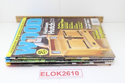 (7) WOOD MAGAZINE Better Homes and Gardens 2014 Complete Excellent -image