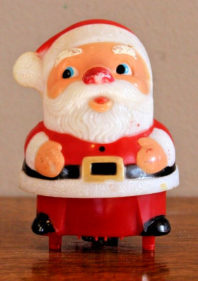 Vintage Fun World Inc. Christmas Santa Claus Wind Up Toy Figurines Hong Kong-image