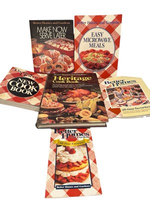 Better Homes & Gardens Lot of 6 Cook books including Heritage (1975-1999)-image