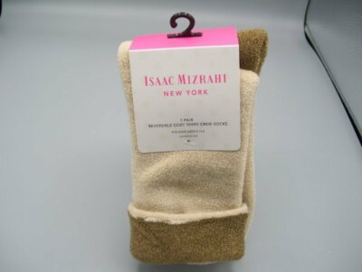 Isaac Mizrahi New York Reversible Cozy Socks-image