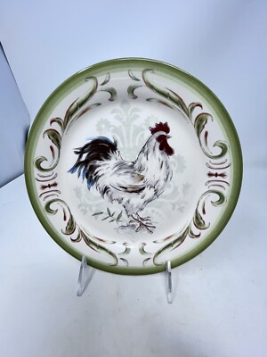 Pier 1 Imports Rooster Dessert/Salad Plate 8 7/8”-image