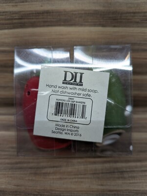 Design Imports Peppers Ceramic Salt & Pepper Shakers.-image