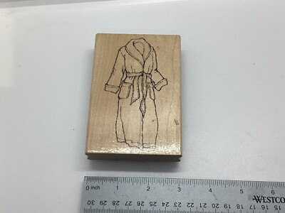 H4, Stampendous Rubber Stamp, Frans Fashions Cozy Comfort Robe-image