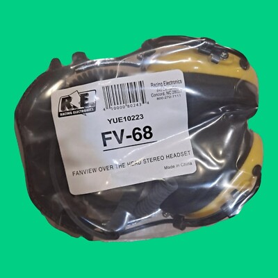 FV-68 Racing Electronics Fanview Stereo Headset Over The Head New Track Spotter-image