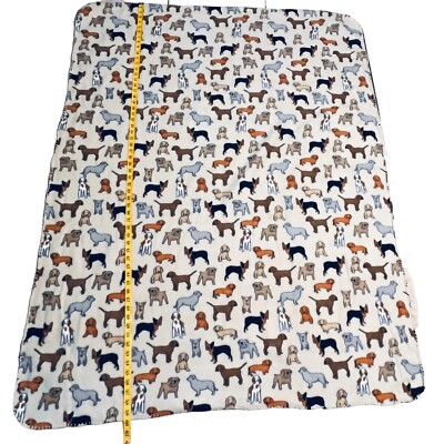 dog puppy throw blanket couch Feet cover fur kids 60Lx46W soft fabric Pics-image