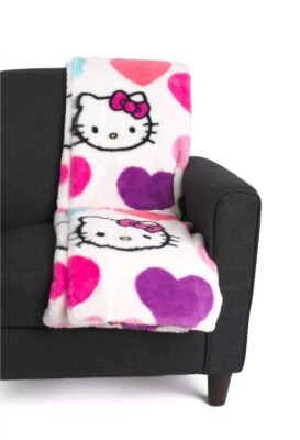 Sanrio- Faux Fur Cozy Valentine's Throw Blanket-image