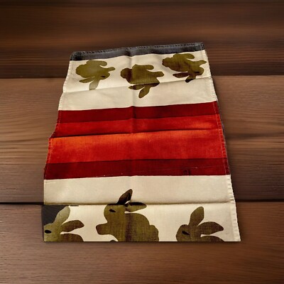 Bunny Rabbits Import Specialist Design Tea Towels Red White And Blue-image