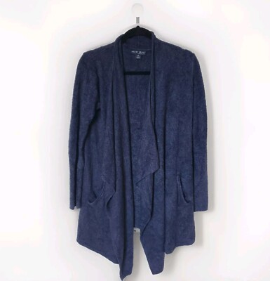 Barefoot Dreams CozyChic Lite Island Wrap Cardigan S/M Cabincore Loungewear Navy-image