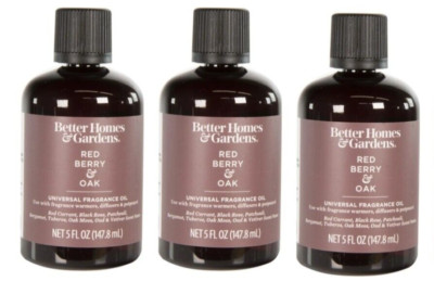 3 PACK Better Homes & Gardens Universal Fragrance Oil, Red Berry & Oak, 5oz-image