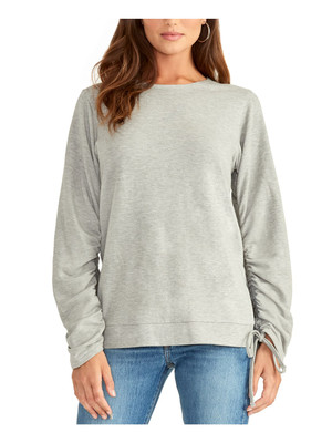 Rachel Roy Women's Liya Comfy Cozy SweaT-Shirt Gray Size Medium-image