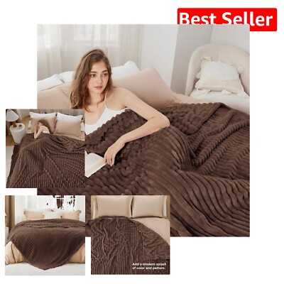 Super Soft Lightweight King Blanket - Perfect Cozy Fleece Throw for Women-image