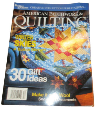 VTG 2002 DEC AMERICAN PATCHWORK & QUILTING-BETTER HOMES & GARDENS-Pgs.100GD-FS-image