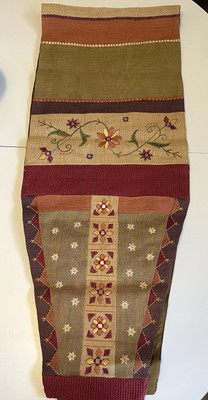 Pier 1 Imports Multicolor Jute Table Runner 14x72”/35.5x182.8cm NWOT-image