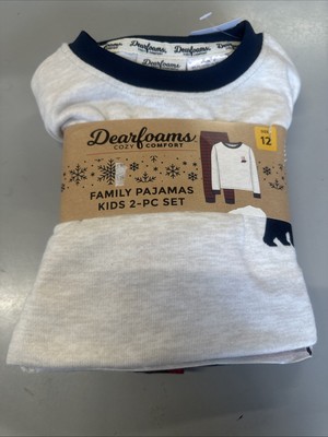 Dearfoams Cozy Comfort Kids Size 12 Family Pajama 2 Piece Set-image