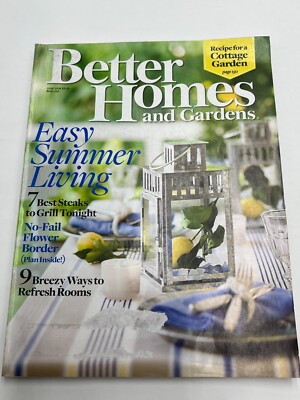 Better Homes and Gardens Magazine June 2008 Issue Easy Summer Living-image