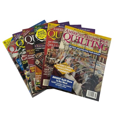 Better Homes & Gardens American Patchwork & Quilting Magazines 1996-98 Lot of 6-image