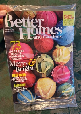 BETTER HOMES and GARDENS Magazine DECEMBER 2015 Christmas Issue NEW IN PLASTIC!-image