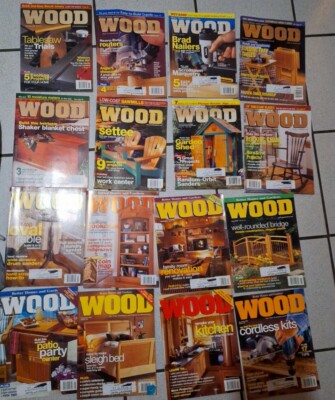 better homes and gardens wood magazine lot of 58 2000 To 2010-image